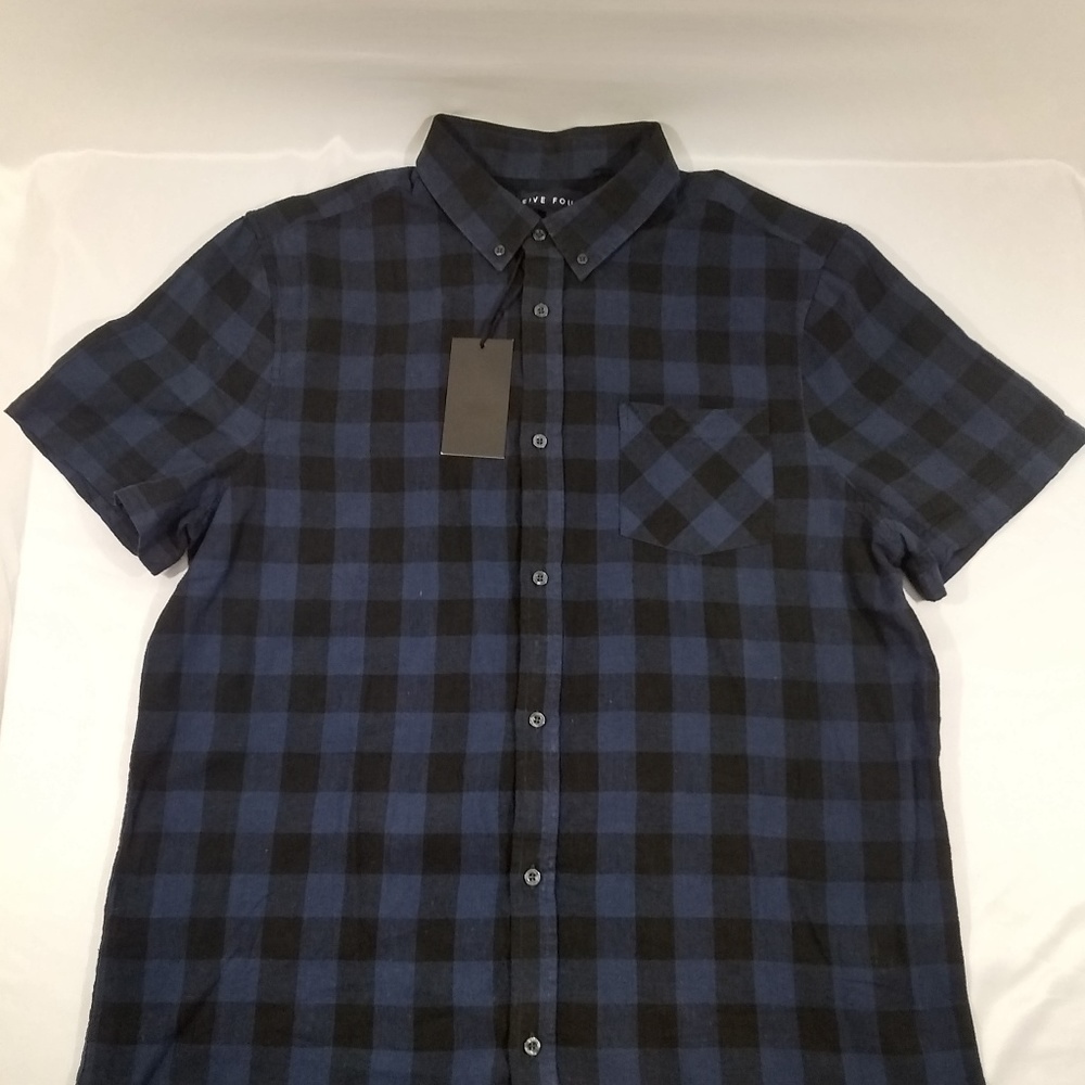 Five Four Mens XL Short Sleeve Button up Shirt